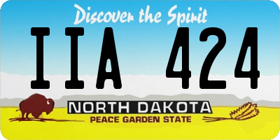 ND license plate IIA424