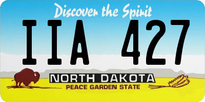 ND license plate IIA427