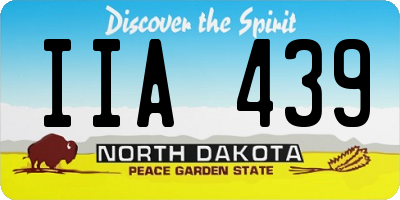 ND license plate IIA439