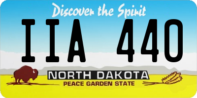 ND license plate IIA440