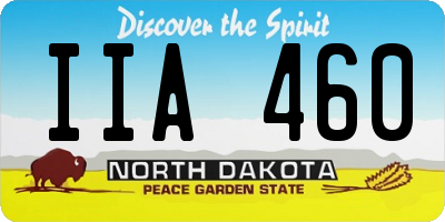ND license plate IIA460