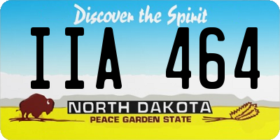 ND license plate IIA464