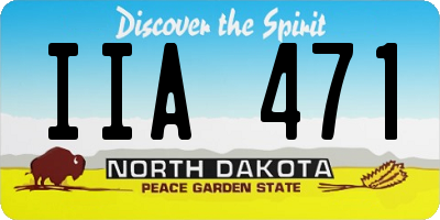 ND license plate IIA471