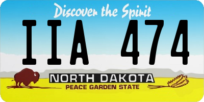 ND license plate IIA474