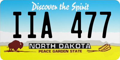 ND license plate IIA477
