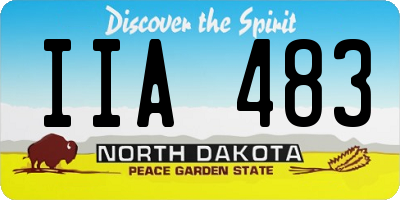 ND license plate IIA483