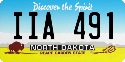 ND license plate IIA491