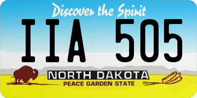 ND license plate IIA505