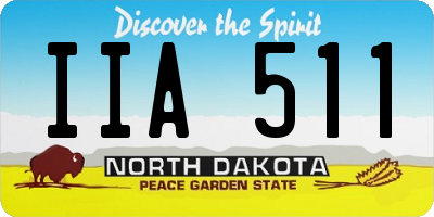 ND license plate IIA511
