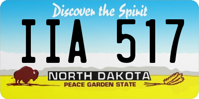 ND license plate IIA517