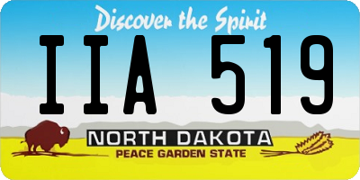 ND license plate IIA519