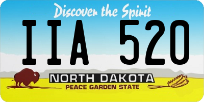 ND license plate IIA520