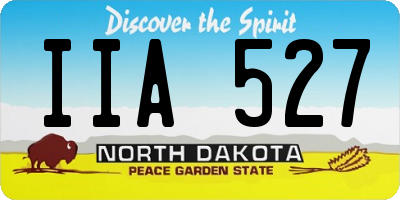 ND license plate IIA527