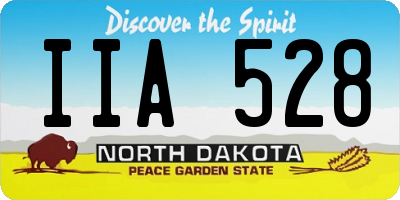 ND license plate IIA528