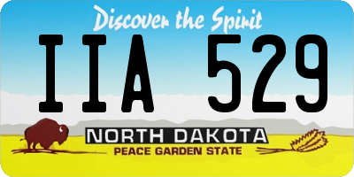 ND license plate IIA529