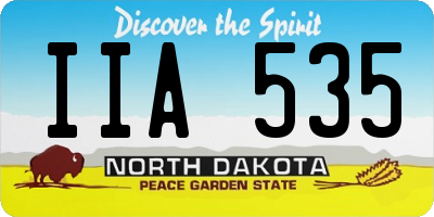 ND license plate IIA535