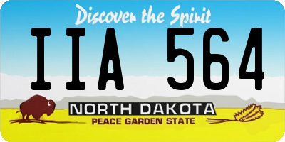 ND license plate IIA564