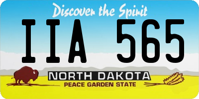 ND license plate IIA565