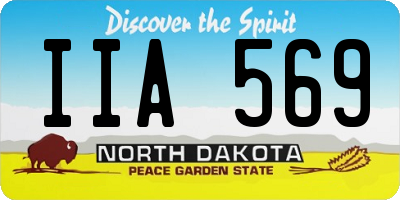 ND license plate IIA569