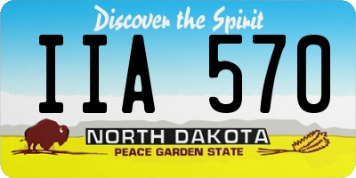 ND license plate IIA570