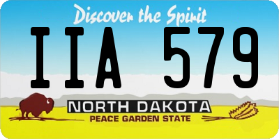 ND license plate IIA579