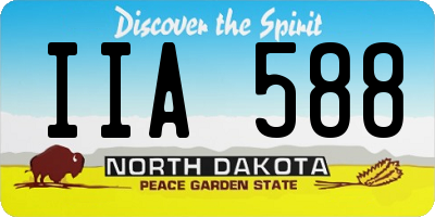 ND license plate IIA588