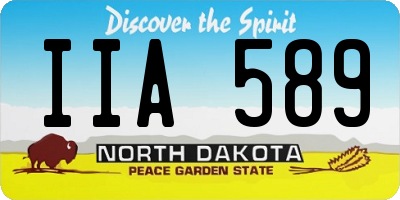 ND license plate IIA589