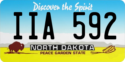ND license plate IIA592