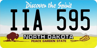 ND license plate IIA595