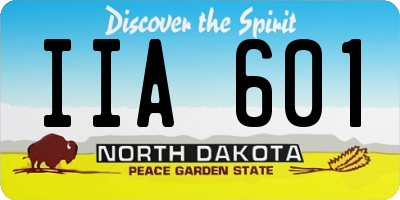 ND license plate IIA601
