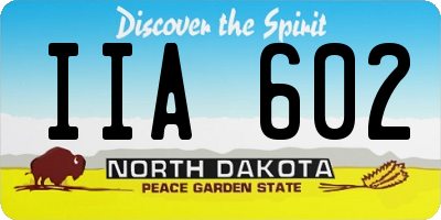 ND license plate IIA602