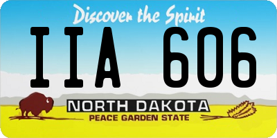 ND license plate IIA606
