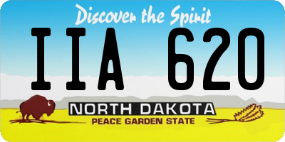 ND license plate IIA620