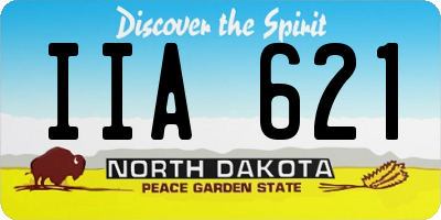 ND license plate IIA621