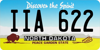 ND license plate IIA622