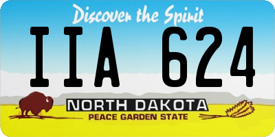 ND license plate IIA624