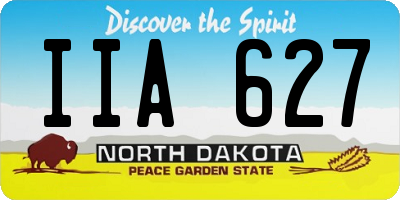 ND license plate IIA627