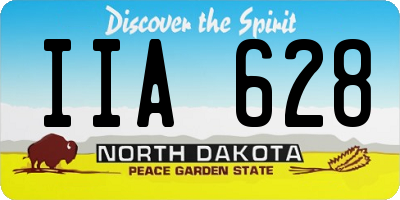 ND license plate IIA628