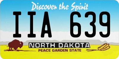 ND license plate IIA639