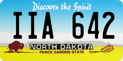 ND license plate IIA642