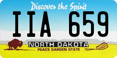 ND license plate IIA659
