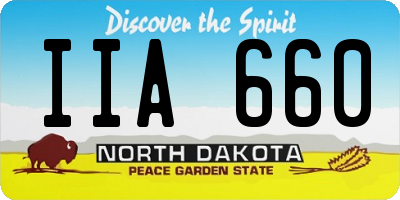 ND license plate IIA660