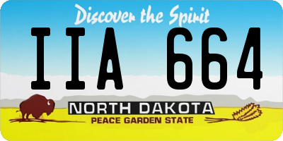 ND license plate IIA664