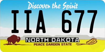 ND license plate IIA677