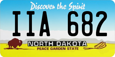 ND license plate IIA682