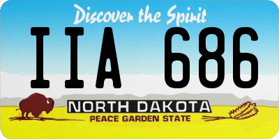 ND license plate IIA686