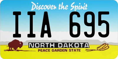 ND license plate IIA695