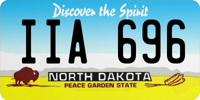 ND license plate IIA696