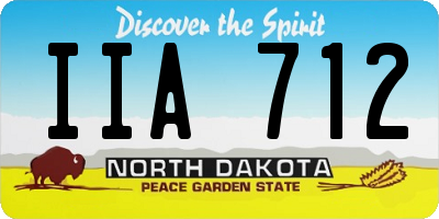 ND license plate IIA712