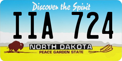 ND license plate IIA724